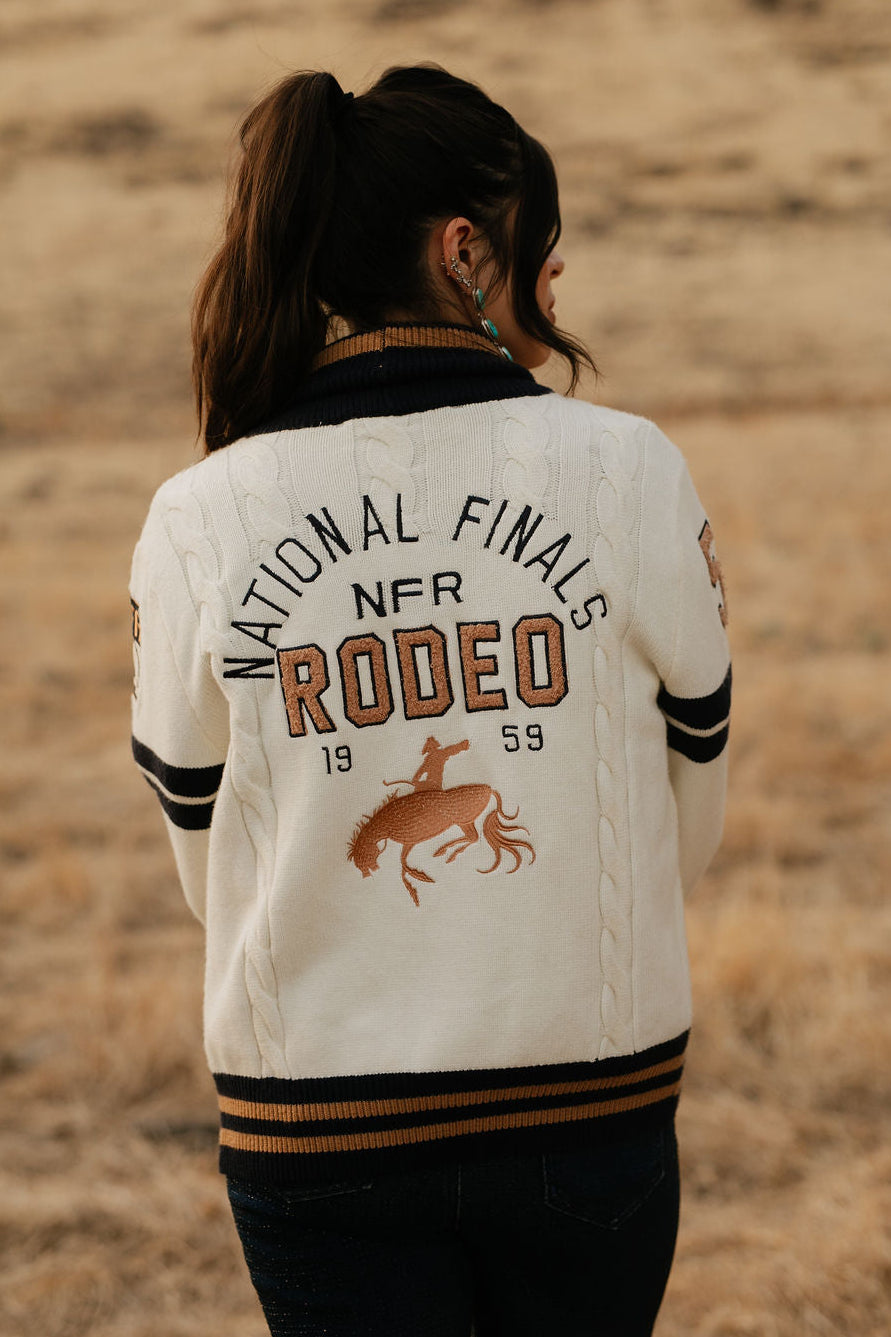 Pre-Order: Cream Varsity NFR Sweater