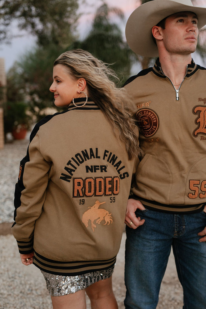 Pre-Order: NFR Olive Fleece Quarter Zip Jacket