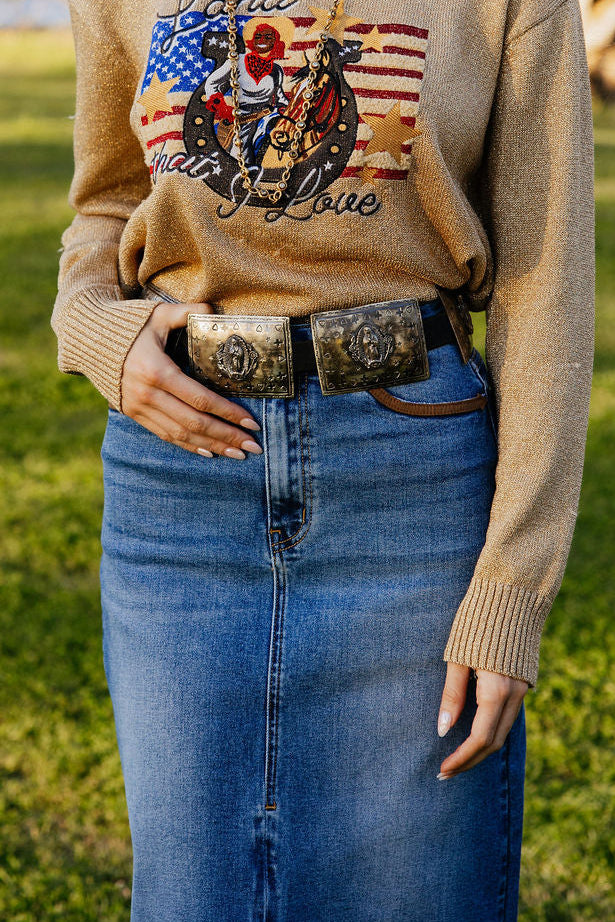 Mary Mother Concho Belt