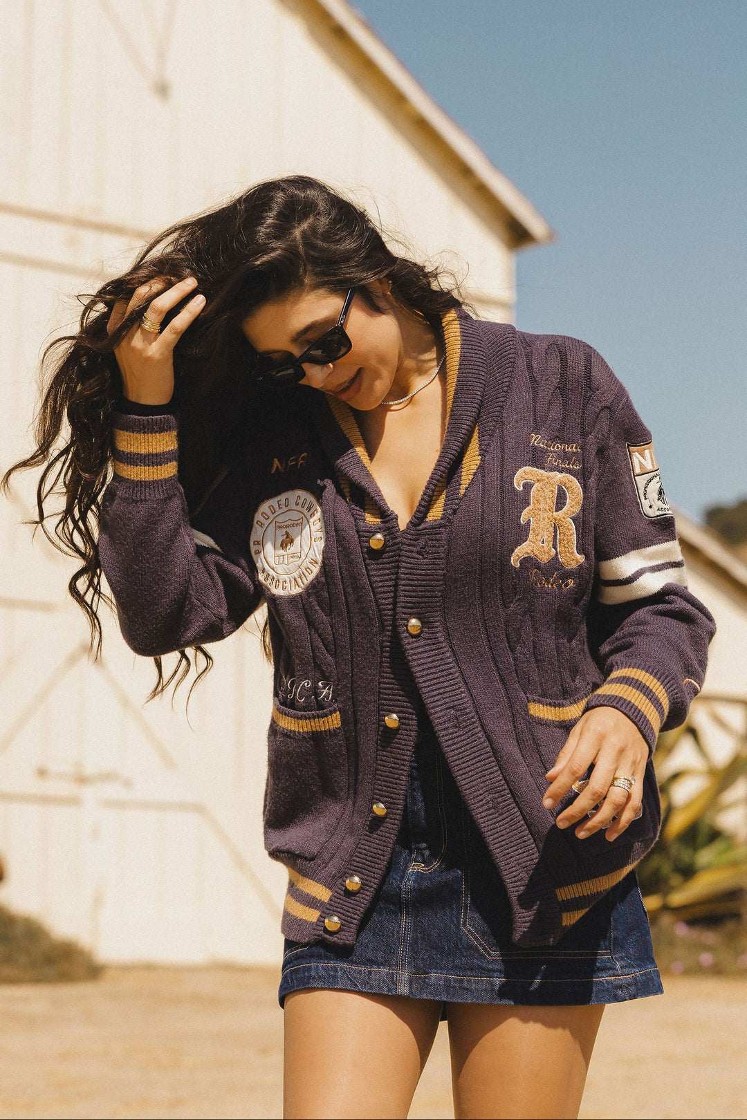 Pre-Order: Navy Varsity NFR Sweater
