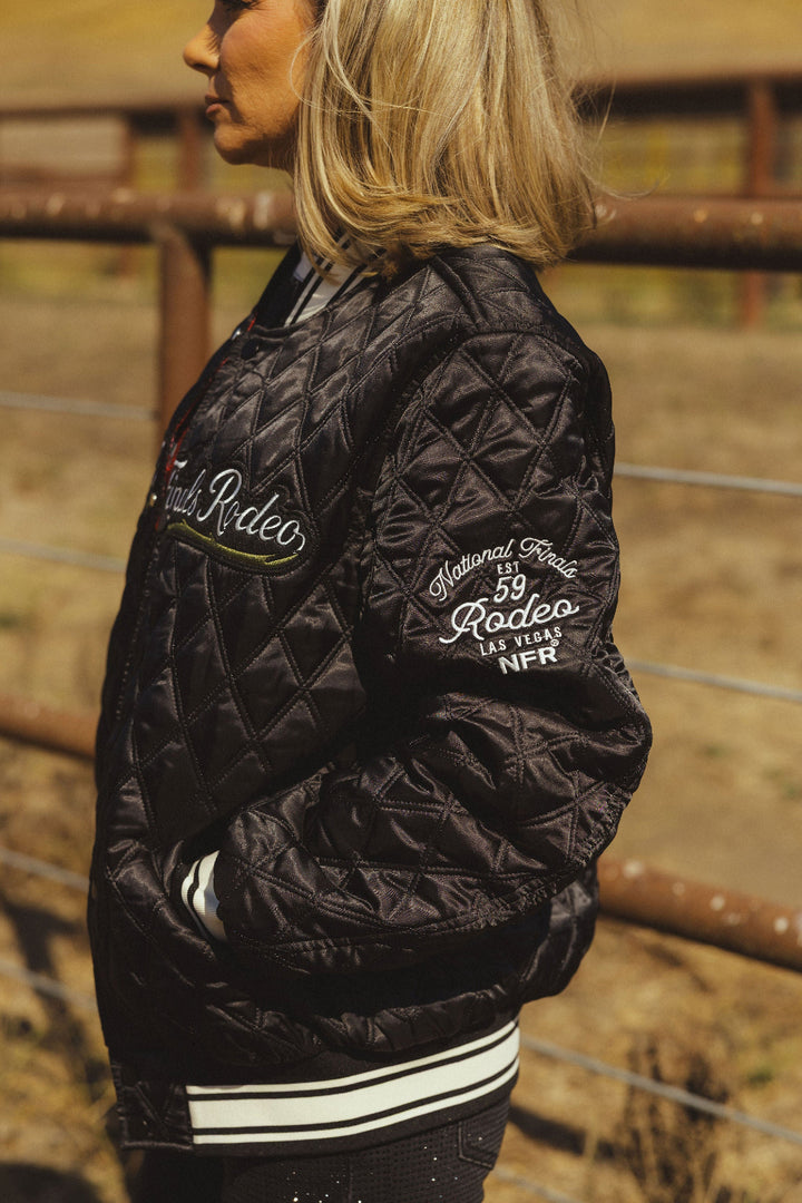 NFR Quilted Bomber Jacket
