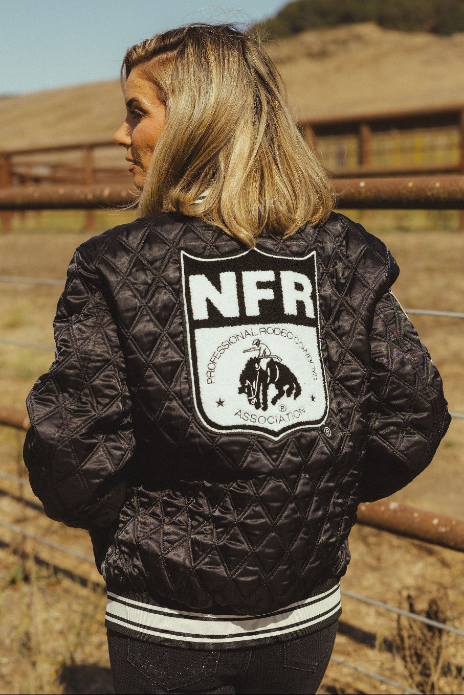 NFR Quilted Bomber Jacket