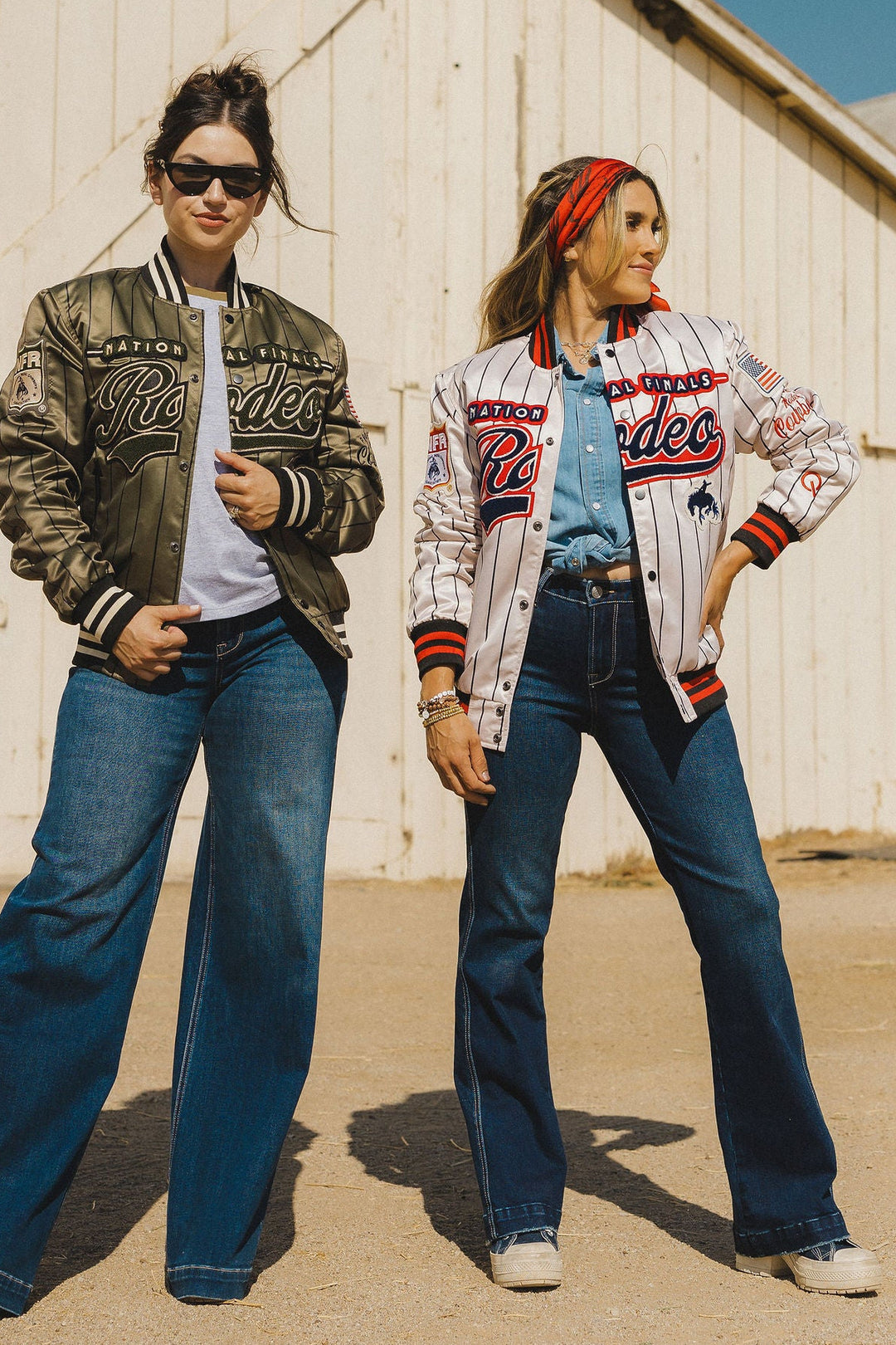 NFR 1959 Pinstripe Varsity Bomber Jacket