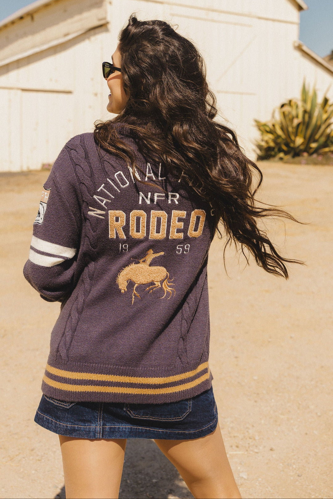 Pre-Order: Navy Varsity NFR Sweater