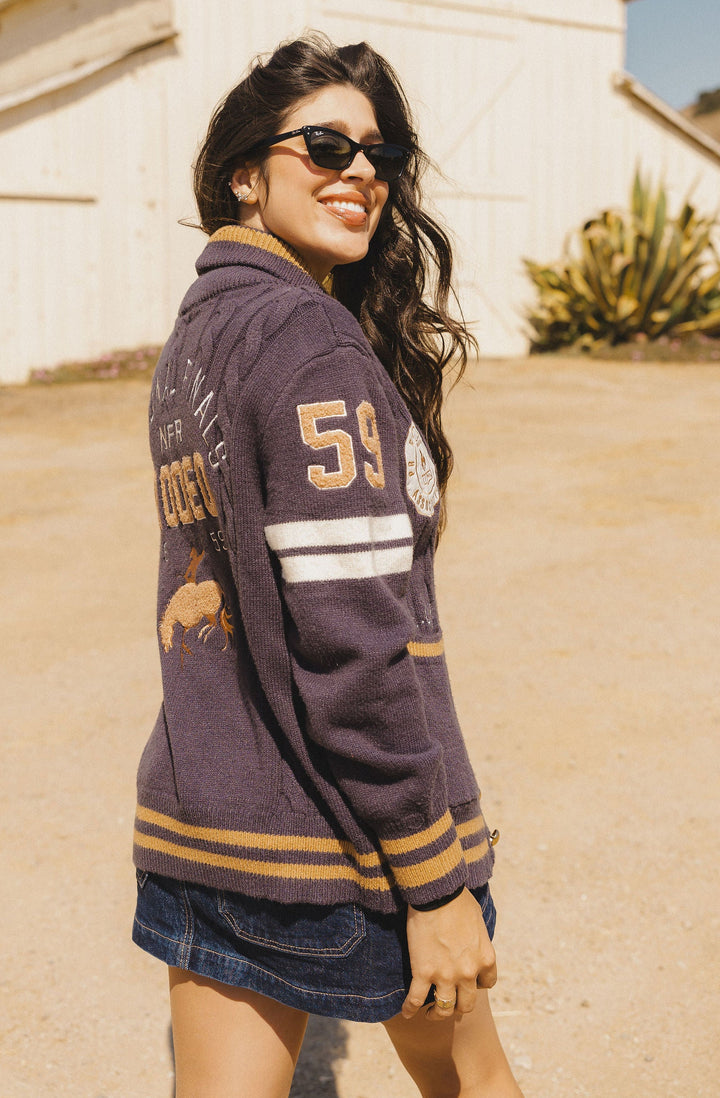 Pre-Order: Navy Varsity NFR Sweater
