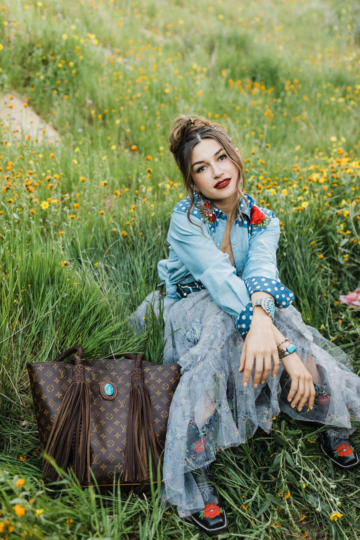 Blue Betsy Button Up